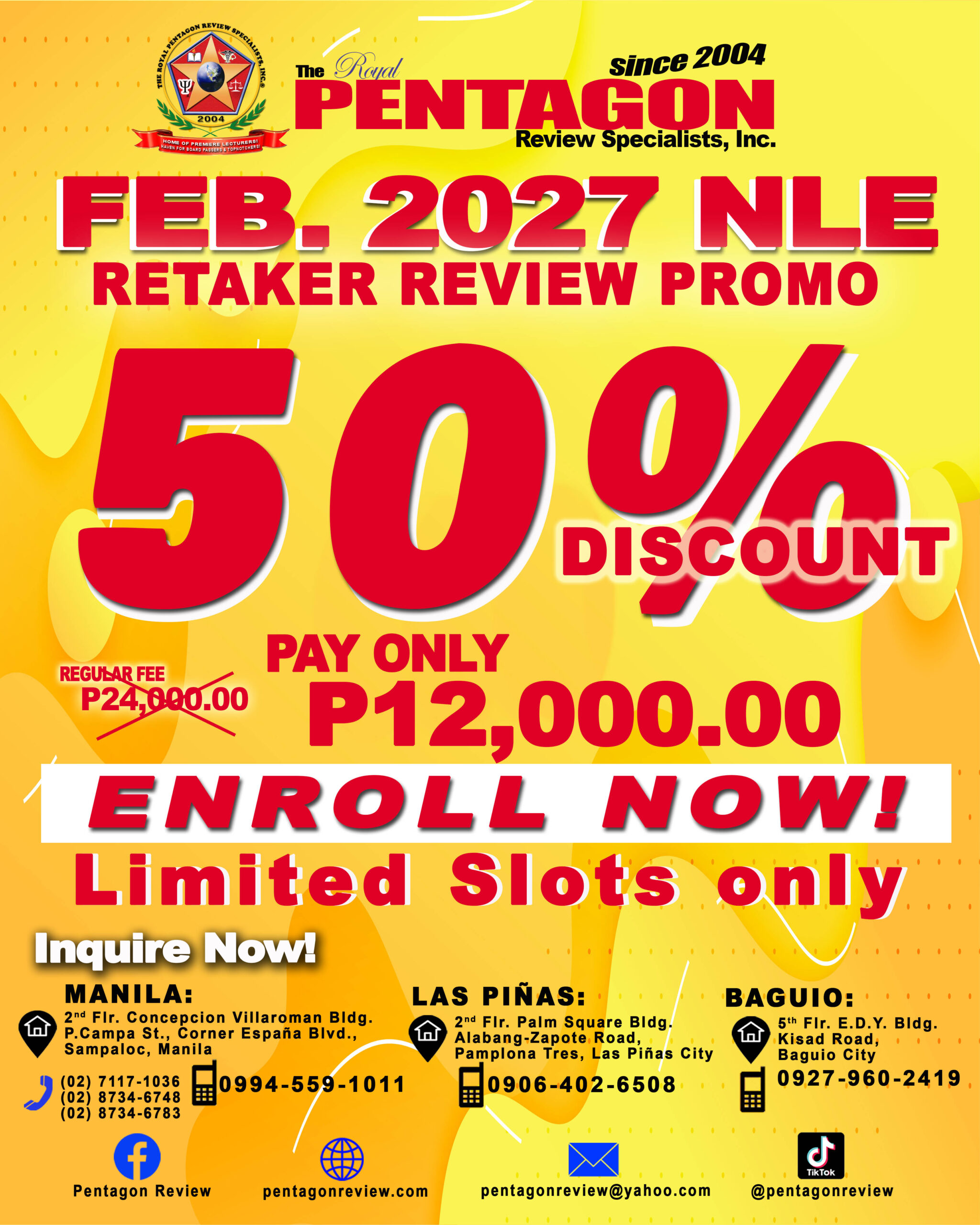 LOCAL RN REATAKER DISCOUNT PROMO FOR FEB 2027