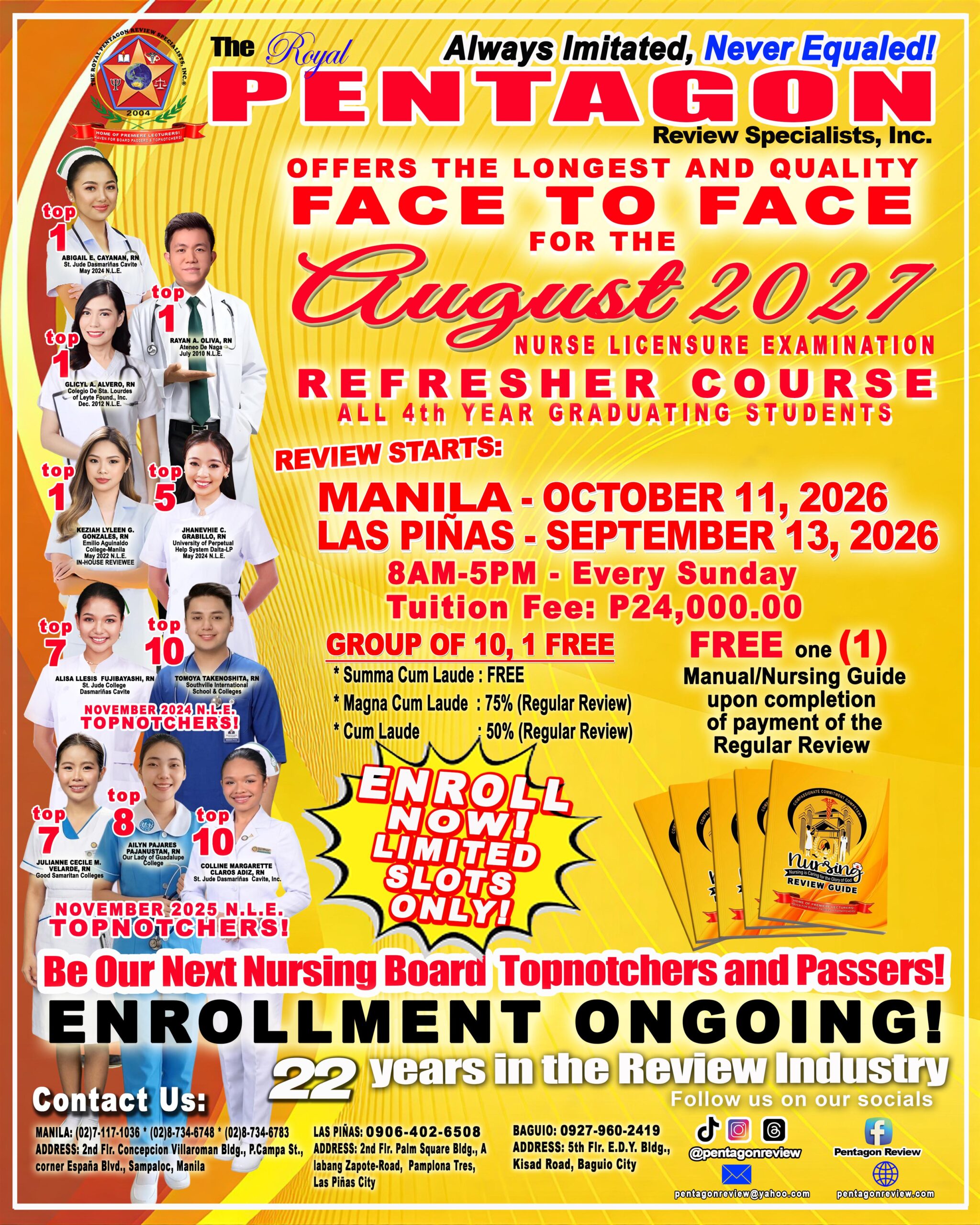 LOCAL RN SCHED AUGUST 2027